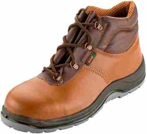 Brown Ankle Safety Shoes