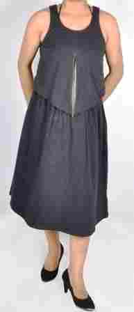 Ladies Two Piece Sleeveless Dress With Skirt Bottom