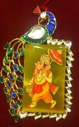 Kundan Religious Painting Necklace