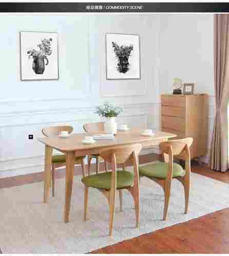 Solid Wood Living Room Table and Chairs