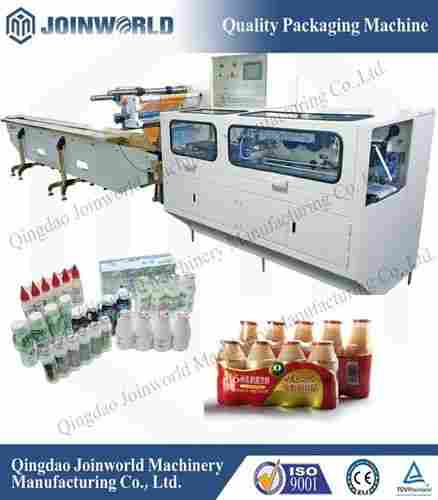 Stainless Steel Beverage And Milk Bottle Packaging Machines With Plc Control