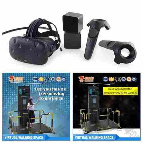 Standing Up Virtual Reality Simulator With VR Infinite Space Walking Platform
