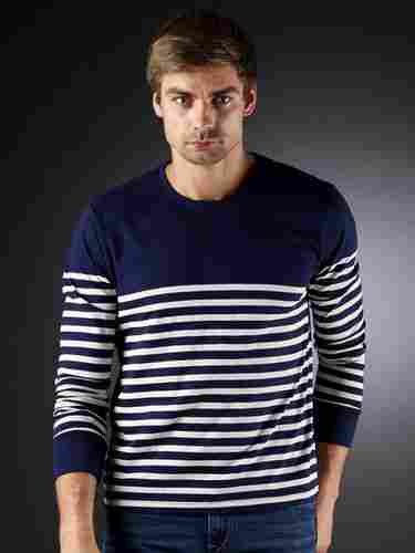 Navy and White Striped T-shirt