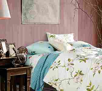 Xl Floral Design 100% Fine Cotton King Size Bedsheet