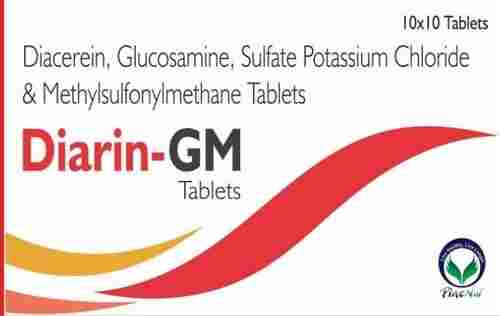 Diacerein Glucosamine And MSM Tablets
