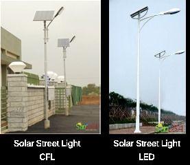 CFL and LED Solar Streetlight