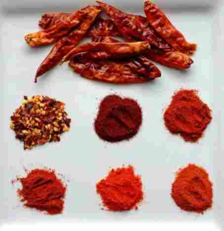 Red Chillies And Powder