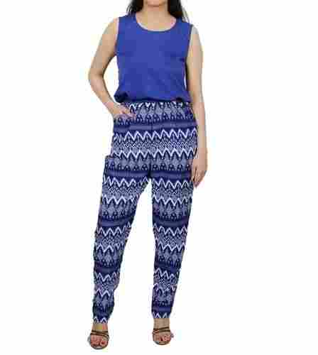 Women's Smart Printed Jumpsuit With Pockets