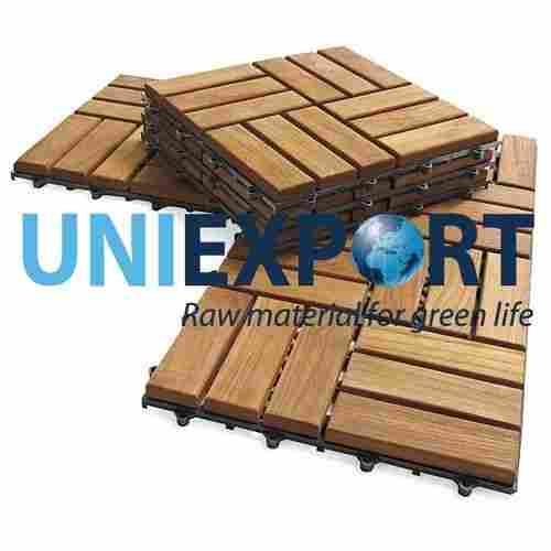 Interlocking Removable Acacia Outdoor Decking Floor Tile