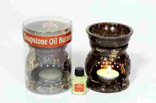 Soapstone Oil Burner (O - 6006) Room Refresher Set