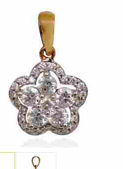Sterling Star Diamond Pendant