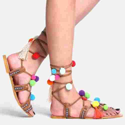 Ladies Lace Wrap-up Bohemian Gladiator Sandals