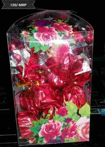 Transparent Flower Print Chocolates Box