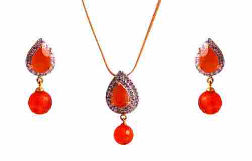 DLS Orange Pendant Set