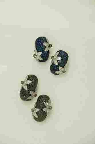 Dark Blue Black Stone Earring