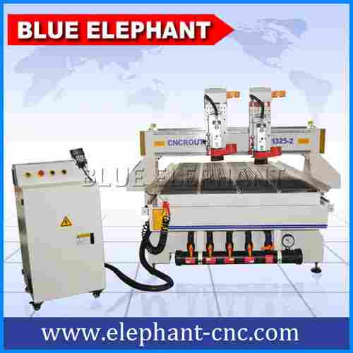 2 Heads Or Spindles Working Wood CNC Router For Cabinet Door And Furniture 