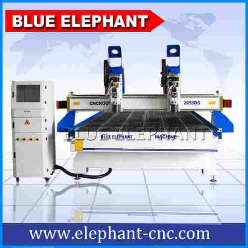 Double Separate Spindle CNC Woodworking Machine For Furniture Making