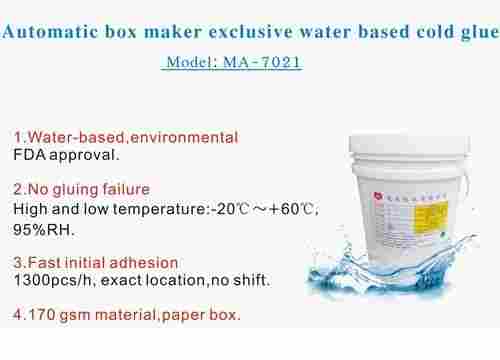 MA-7021 Cold Glue Water Based Fully Automatic Box Maker