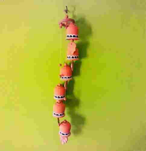 Handmade Terracotta Wind Chimes with 6 Bells