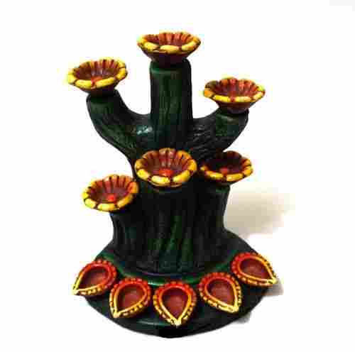 Tree Lamp 11 Terracotta Diya Set