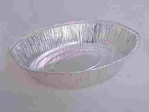 Aluminium Oval Container With Lid 450 ml