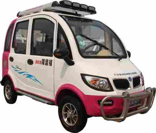 Electric Quadricycle (S-5A White And Rose Red)