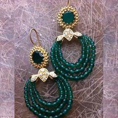 Green Onyx Earrings Gender: Women