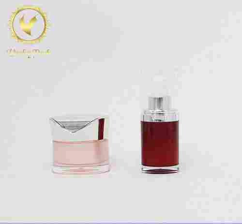 100ml High End Acrylic Double Wall Cosmetic Lotion Pump Bottle