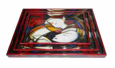 Fine Quality Printed Wooden Tray