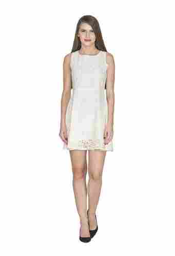 WRODE Cream Whistling Lace Dress