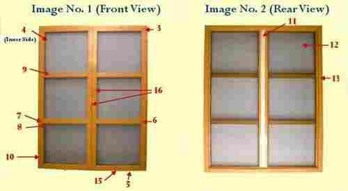 Rectangular Window Frame Assembly