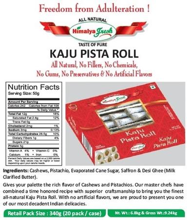 Kaju Pista Roll Sweets