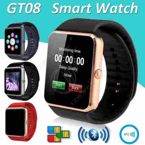GT08 Bluetooth Smart Watch Phone +Camera SIM Slot For Android 