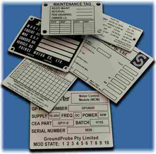 Metal Labels And Plates Printing Services