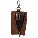 Leather Multi key Pouch with Zip Closure