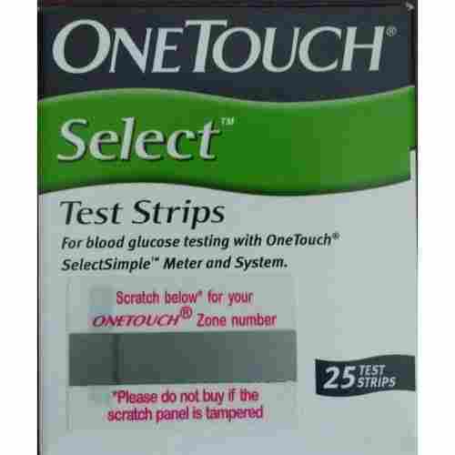 One Touch Select Blood Glucose Test 25 Strips