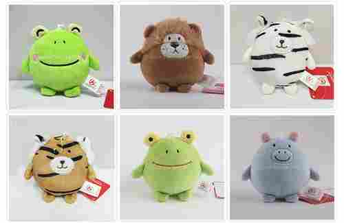 Small Ball Lion Frog Mouse Plush Stuffed Toy