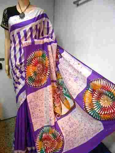 Soft Cotton Batik Print Sarees