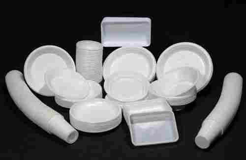 Disposable Thermocol Plate Bowl And Glasses