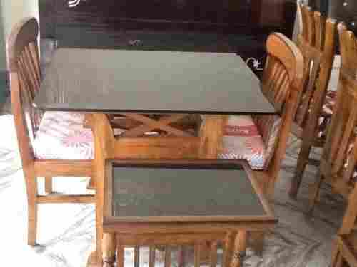 Wood and Glass Tea Table 