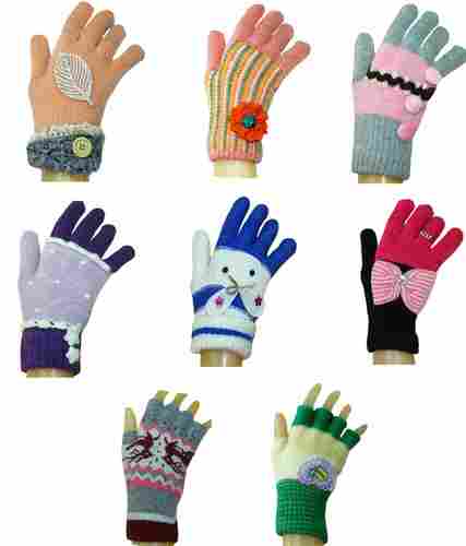 Girlish Ladies Fancy Winter Gloves