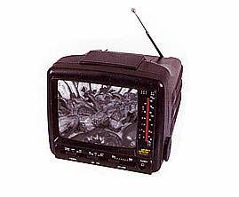 TR-9221 - 7" Portable B/W Mini TV With AM/FM Radio