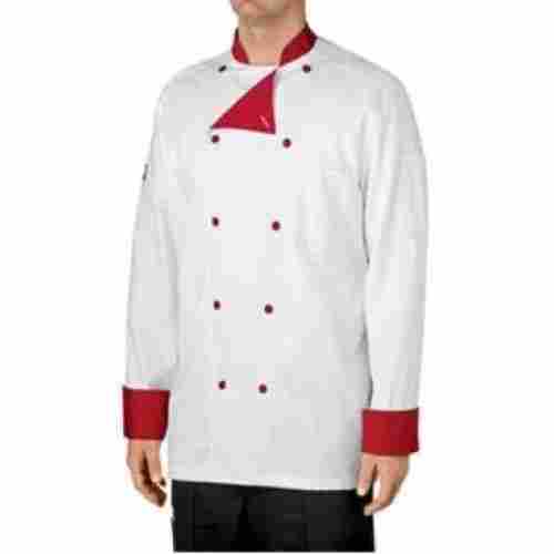 Red Cuff Double Breasted Cook Coat