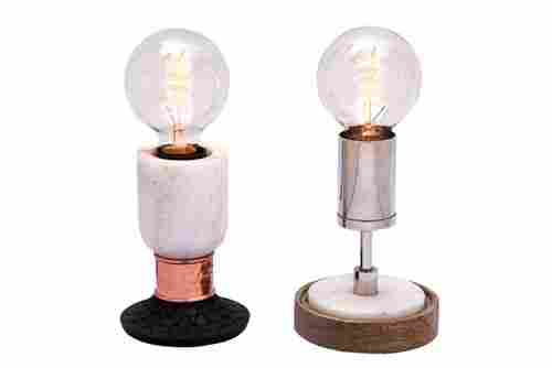 Wood Filament Bulb Table Lamp