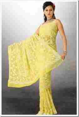 Yellow Chicken Saree