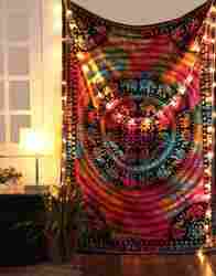 Multicolor Mandala Tie Dye Floral Printed Wall Tapestries