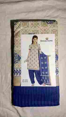 Blue Soft Cotton Churidar Salwar Suit Dress Material