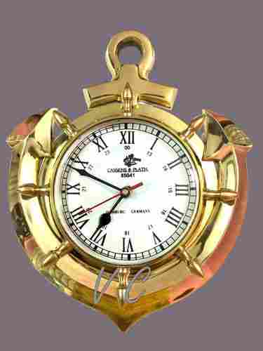 Brass Anchor Wall Clocks