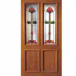 Wooden Printed Glass Doors