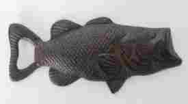 Cast Iron Bass Fish Bottle Opener For Bar And Kitchen